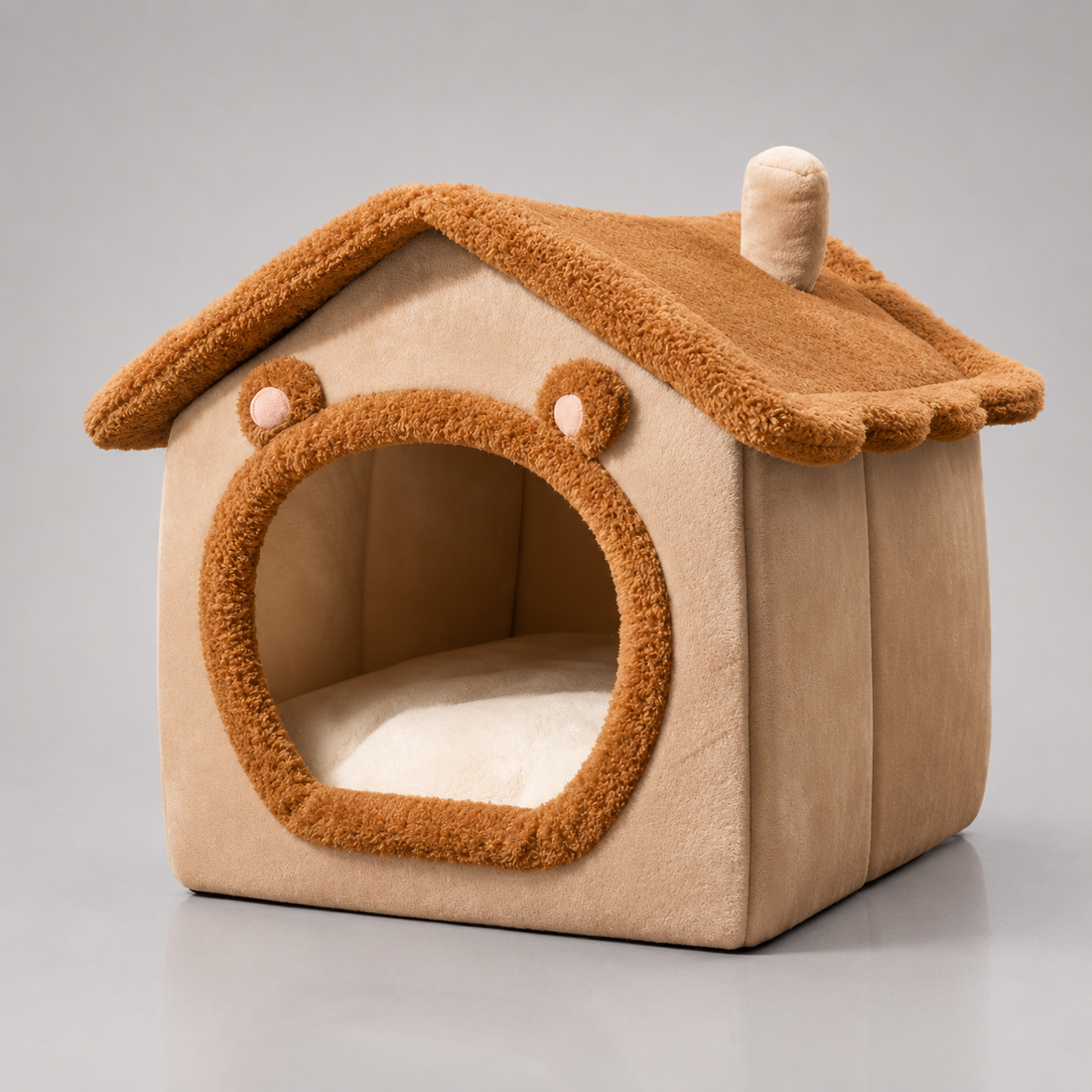 Cat cave foldable pet bed
