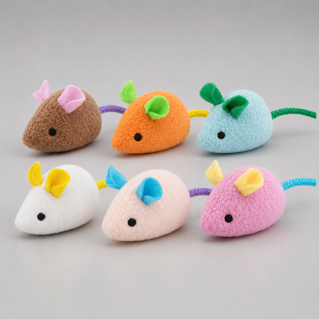 Catnip filled plush cat toy