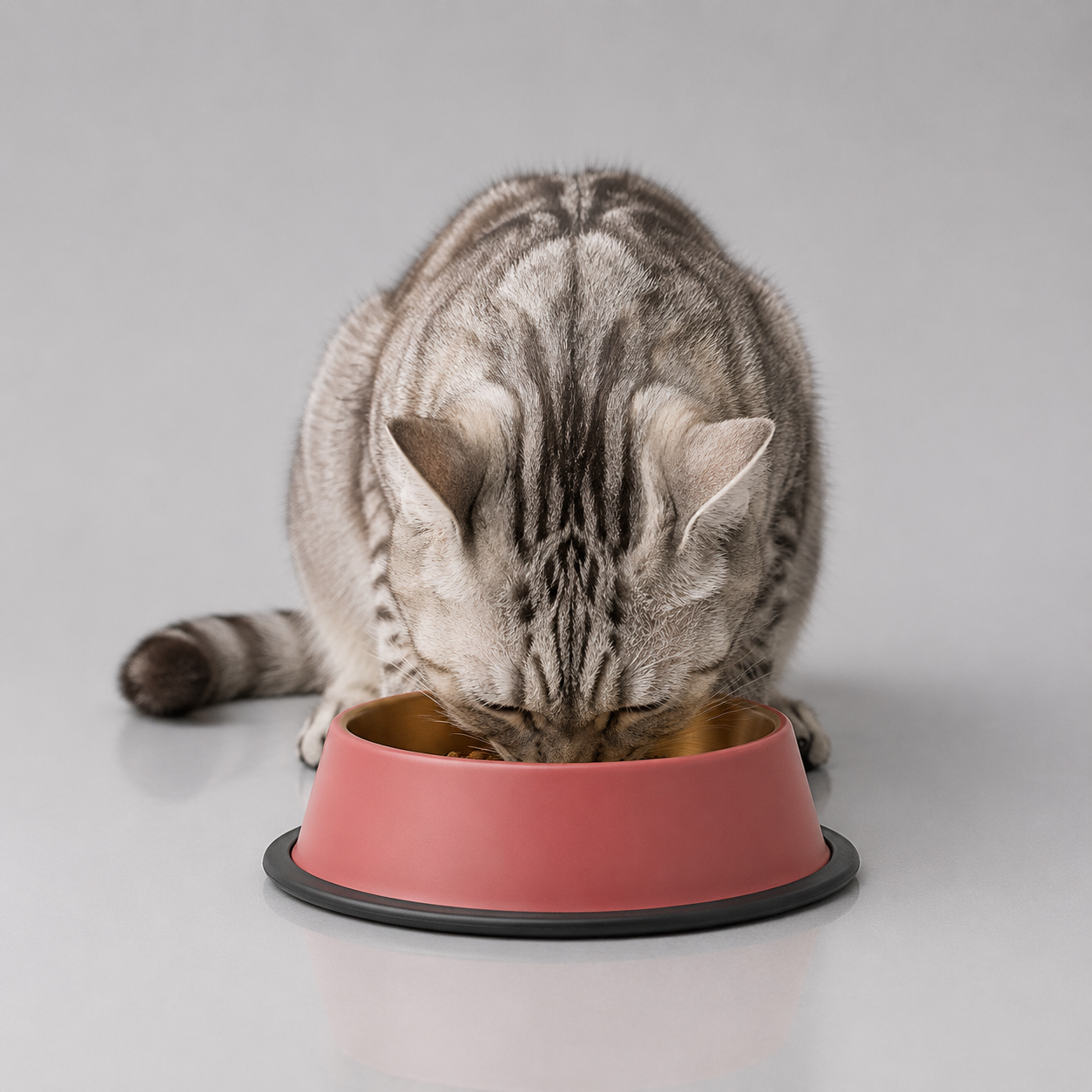 Set of 2 anti-skid steel pet bowls – durable non-slip feeding bowls for cats and dogs