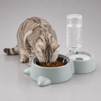 Twin pet feeding bowl set – dual bowl for cats and dogs