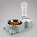 Double pet bowl set – stainless steel food and water bowls for dogs India