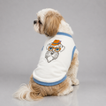 Embroidered cotton dog t-shirt – soft breathable tee for small dogs India