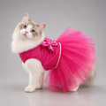 Pink cat frock dress – cute party outfit for cats and kittens India