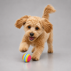Colorful pet-friendly bouncy ball – durable rubber fetch toy for dogs