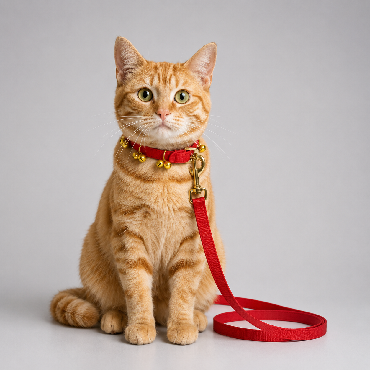 Ghungroo dog collar with leash – nylon adjustable neck collar for dogs