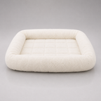 Wool faux fur rectangle pet bed – soft warm sleeping mat for dogs and cats India